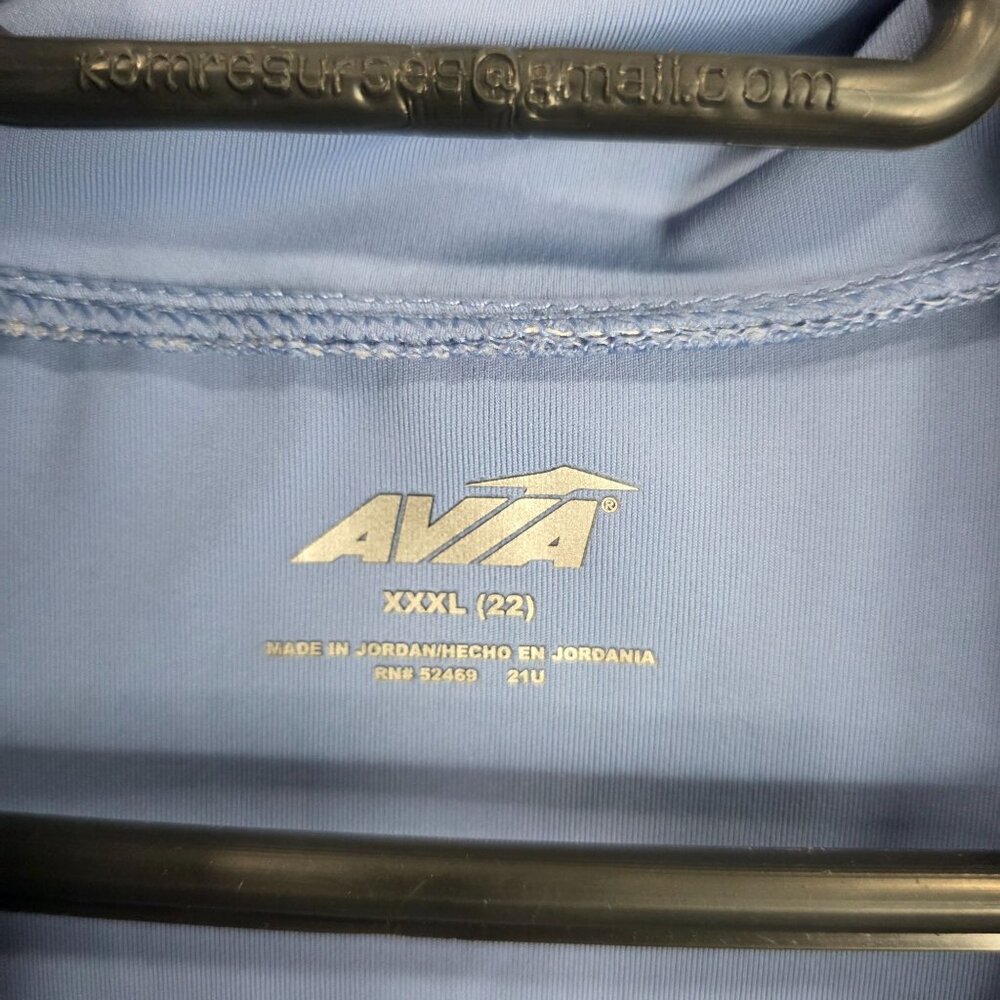 Womens Avia Blue Active Full Zip Jacket Long Sleeve Polyester Stretch Size XXXL - Picture 2 of 8